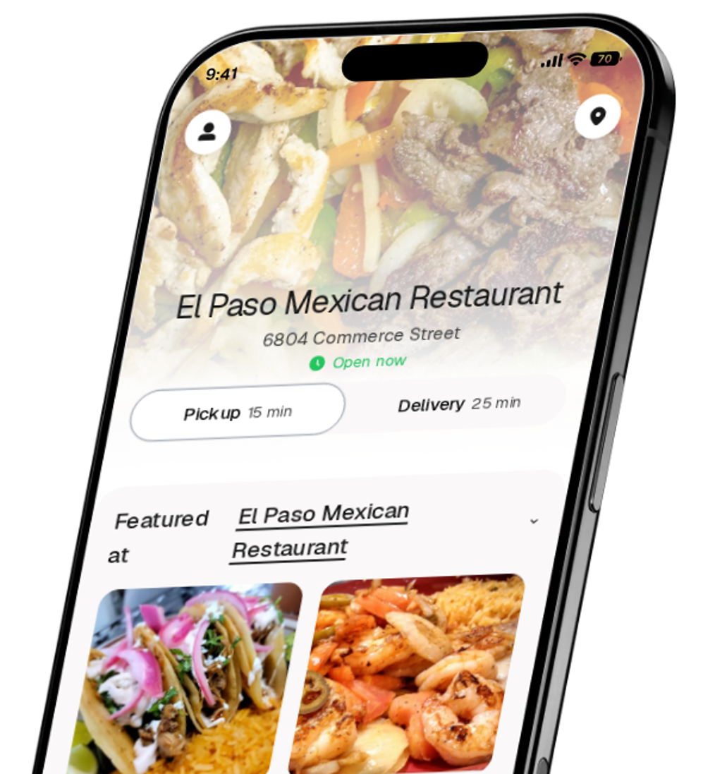 El Paso Mexican Restaurant app preview