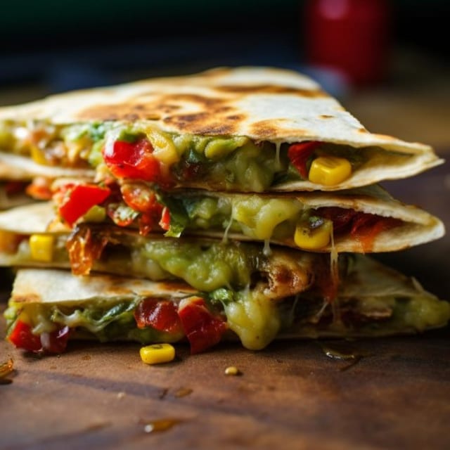 Super Vegetarian Quesadilla.