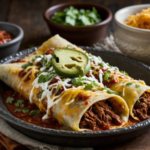 Enchilada Beef, Bean, Chicken or Cheese.