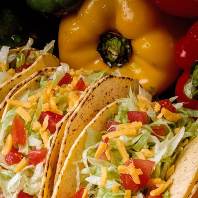 (3) Supreme Tacos Either Crispy or Soft.
