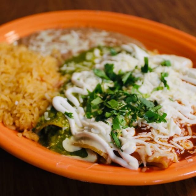 Enchiladas Banderitas.