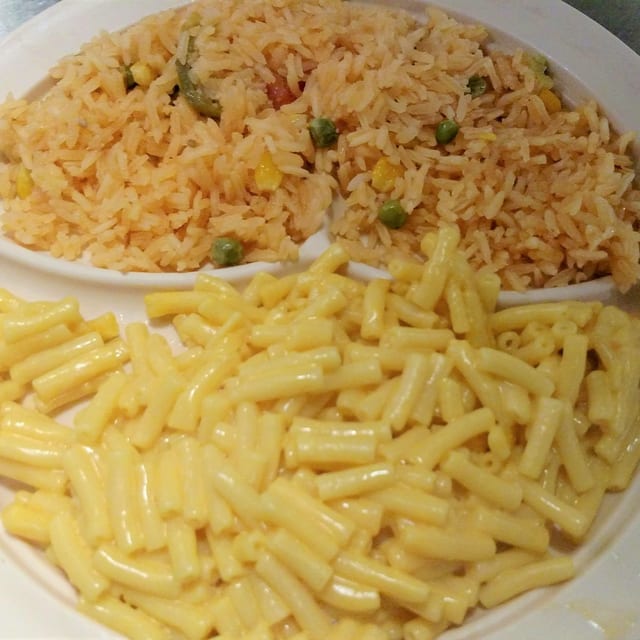 E. Mac N Cheese and Rice.