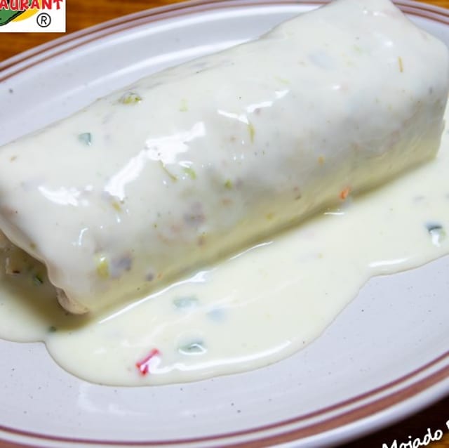 Mojado-style Burrito.