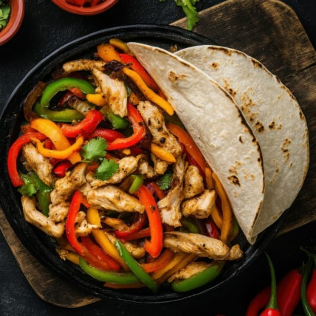 Lunch Fajitas Texanas.