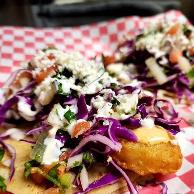 Baja Fish Tacos.