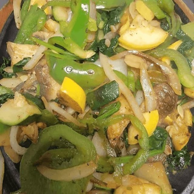 Vegetarian Fajitas Lunch.